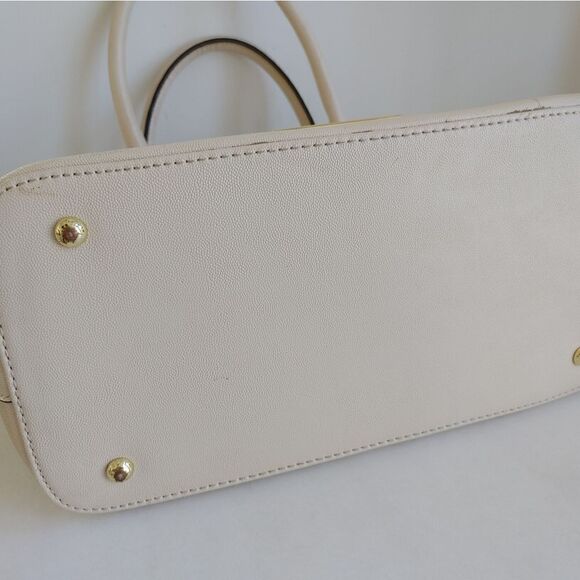 Anne Klein Bowler Winter White purse Bag tote - Picture 7 of 9
